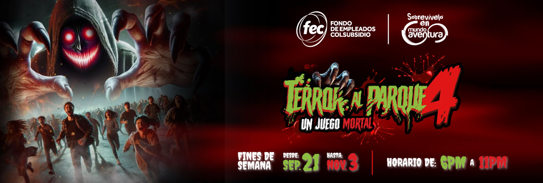 banner terror al parque