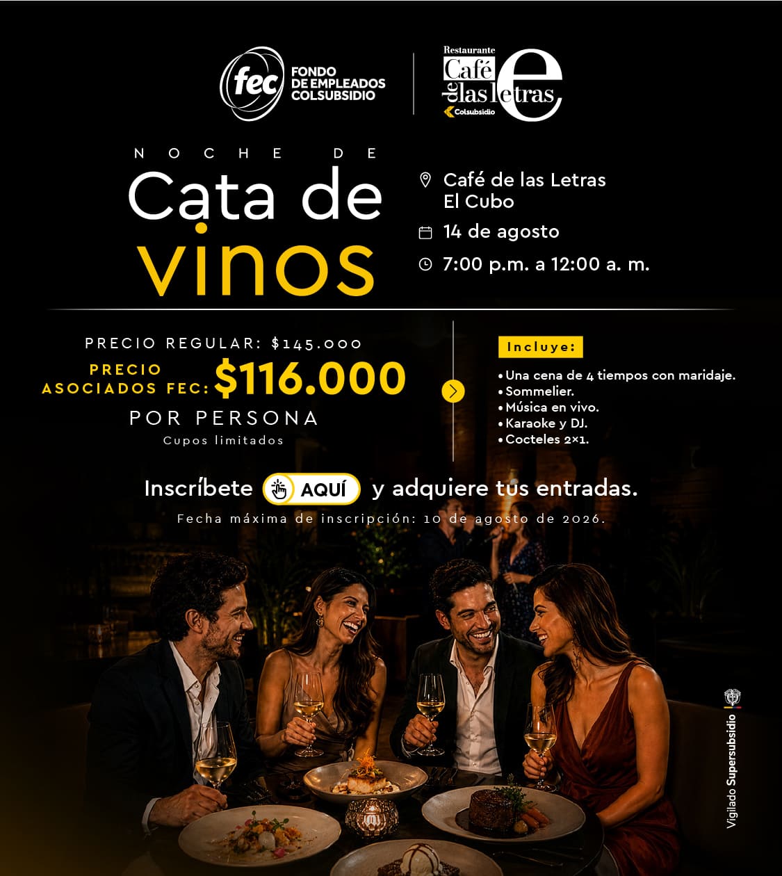 Cata de Vino - Colsubsidio