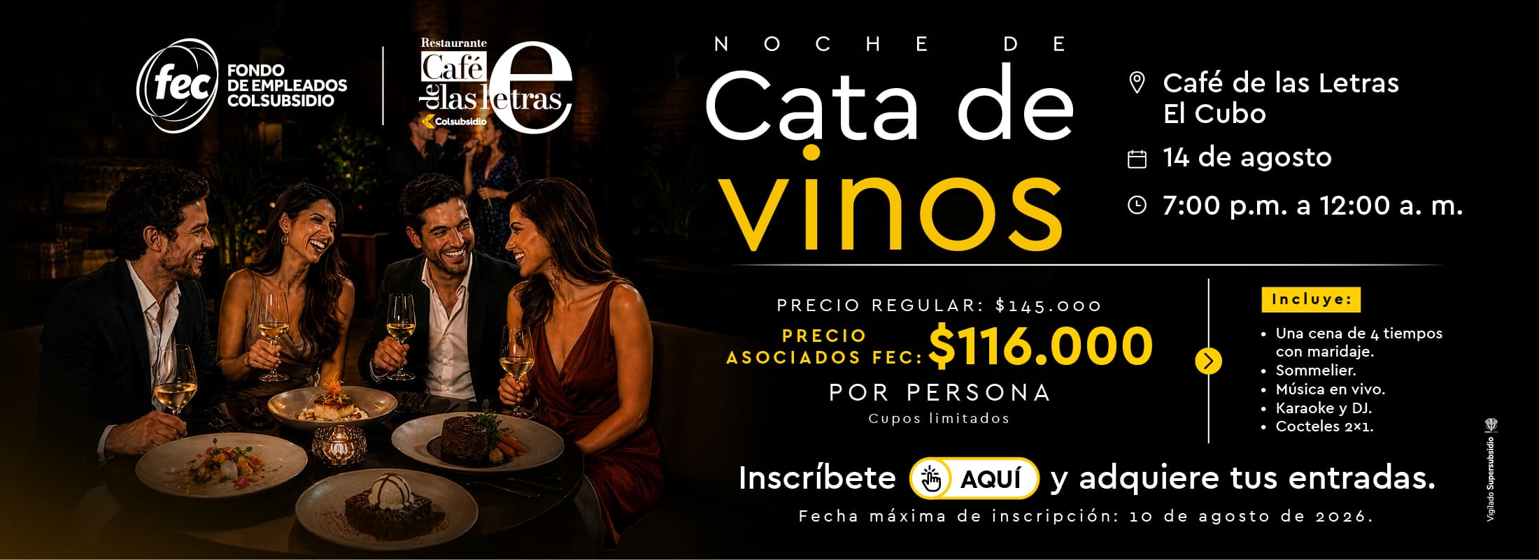 Cata de Vino - Colsubsidio
