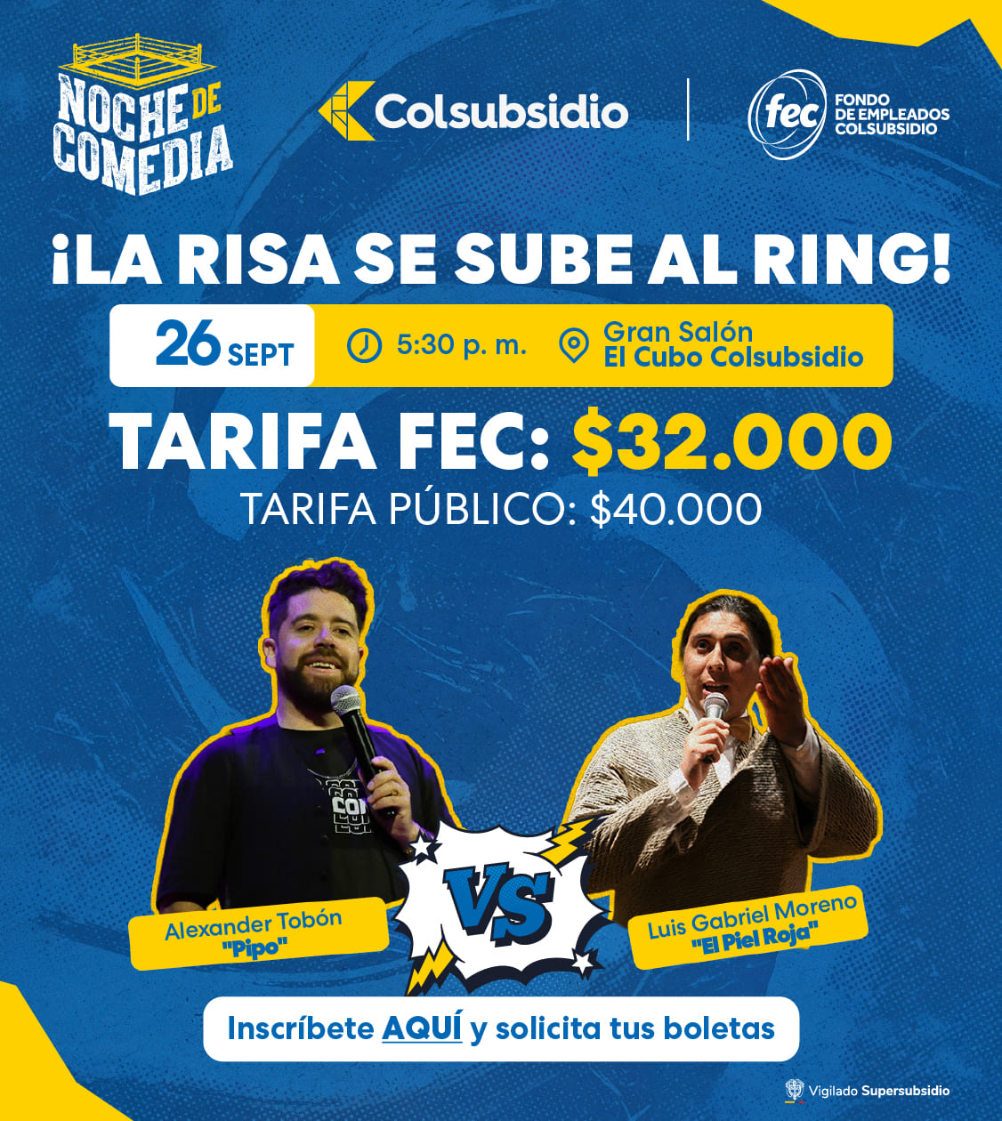 Noche de Comedia Colsubsidio