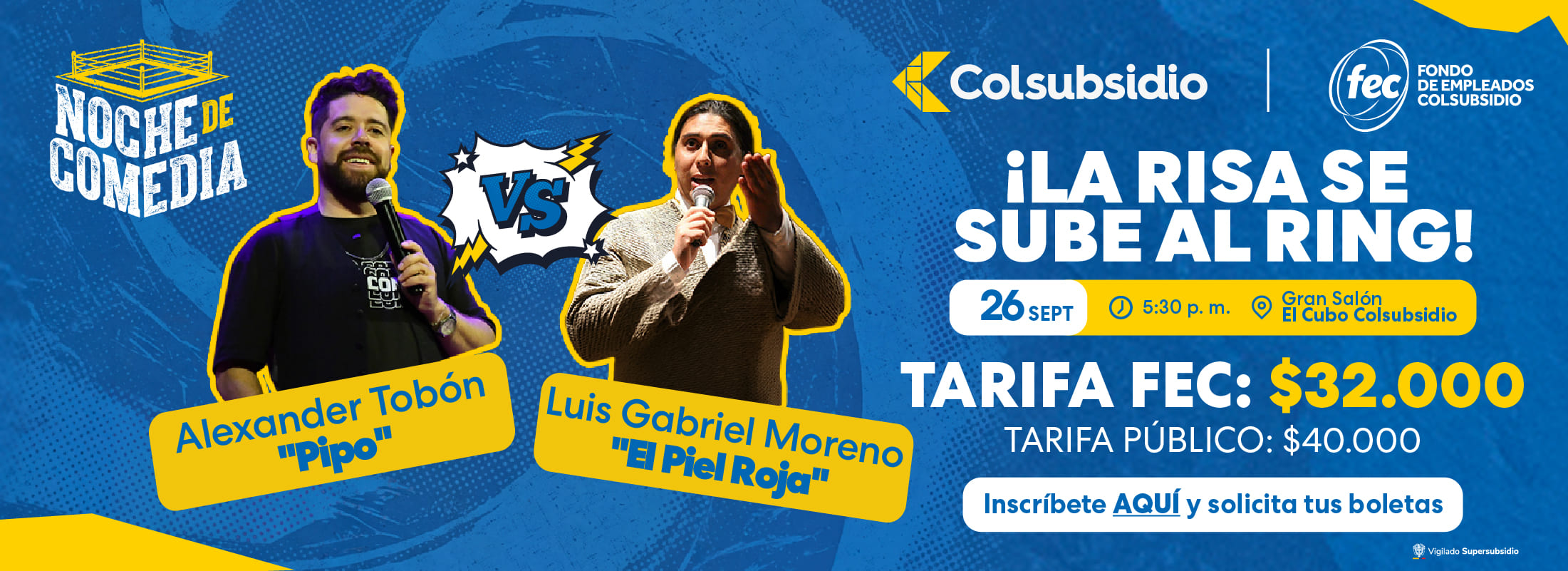 Noche de Comedia Colsubsidio